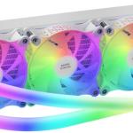 Water Cooler CPU MLULTRA360W ARGB Infinity Mirror 120mm (Branco) - MARS - GAMING