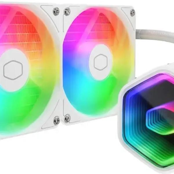 Water Cooler CPU MasterLiquid 240 Core II 240mm ARGB (Branco) - COOLER MASTER