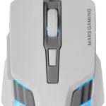 Rato Óptico MM024 RGB Flow 4000DPI (Branco) - MARS GAMING
