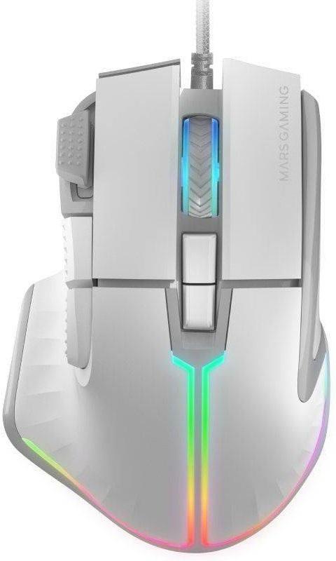 Rato Gaming Óptico MM - XT RGB 12800DPI (Branco) - MARS - GAMING
