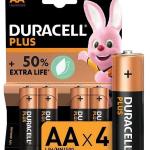 Blister 4 Pilhas Alcalinas 1,5V LR06 AA - Duracell PLUS