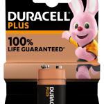 Pilha Alcalina 9V 6LR61 - Duracell PLUS