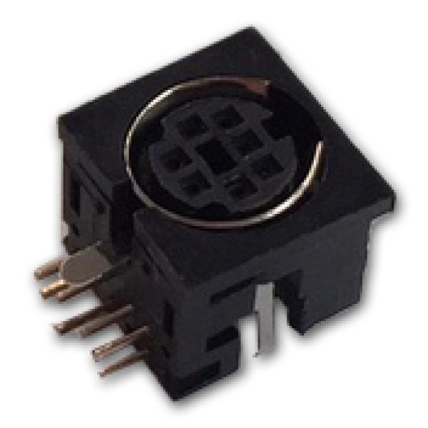 Ficha Mini DIN 7 Pinos Femea p/ C.I.