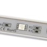 Módulo de 3 LEDs SMD5050 RGB (90 x 11,5 x 5mm)