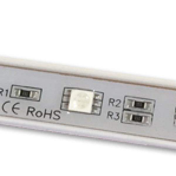 Módulo de 3 LEDs SMD5050 RGB (90 x 11,5 x 5mm)