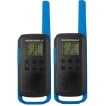 Intercomunicadores Walkie Talkie Motorola Talkabout T62 PMR446, 16 Canais, Azul e Preto, Recondicionado