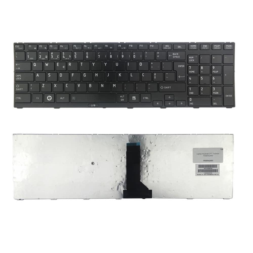 Teclado portátil Toshiba R800 Black c/Frame — Recondicionado