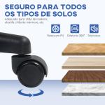Cadeira de Escritório sem Apoio para os Braços com Encosto de Malha Respirável Altura Ajustável 43x48x78 - 88 cm Azul