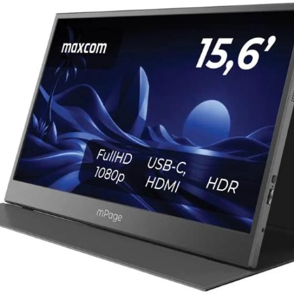 Monitor Portátil IPS 15,6 Mpage5 Full HD 60Hz - MAXCOM