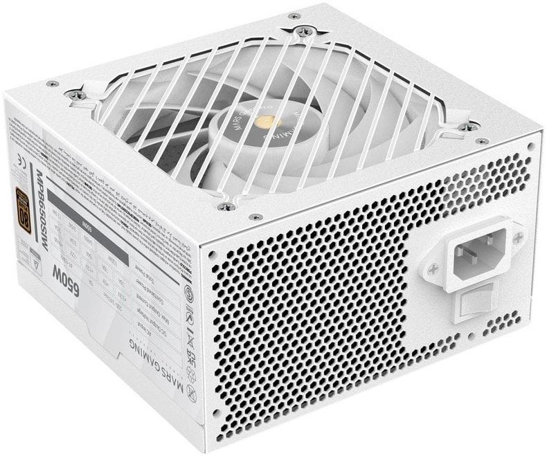 Fonte de Alimentação ATX MPB650SI 650W 80 Plus Bronze (Branco) - MARS GAMING