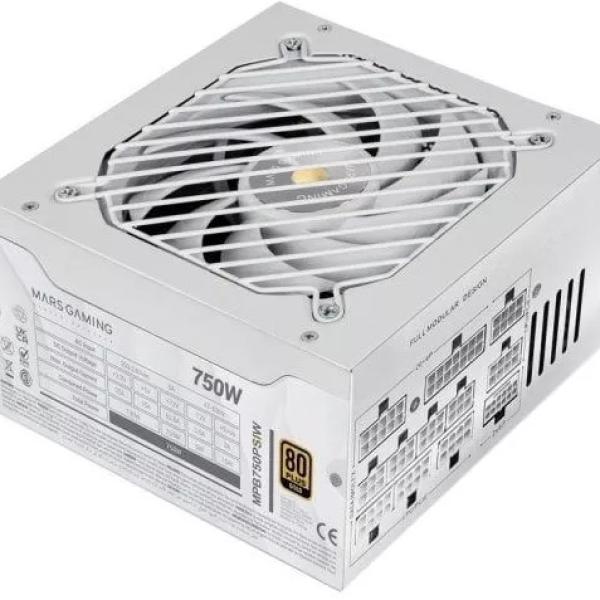 Fonte de Alimentação ATX MPB750PSIW 750W 80 Plus Gold (Branco) - MARS GAMING