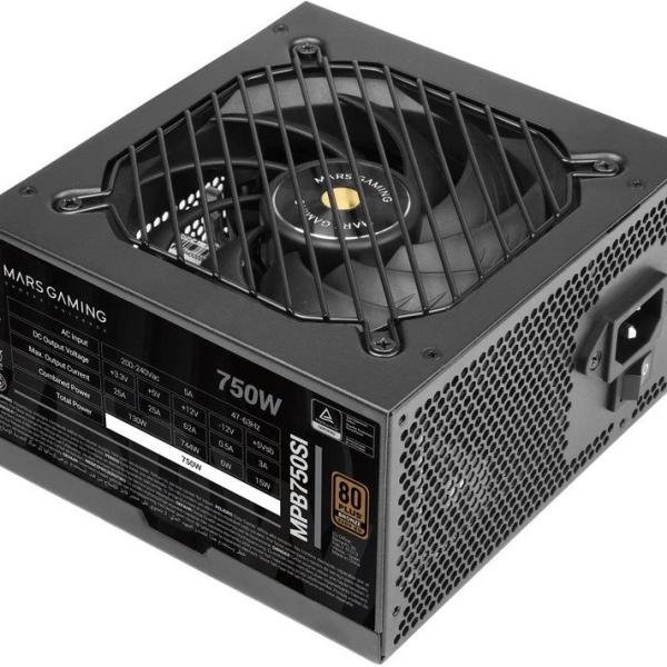 Fonte de Alimentação ATX MPB750SI 750W 80 Plus Bronze (Preto) - MARS GAMING