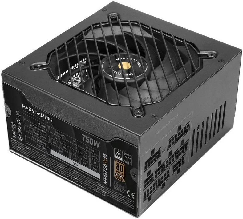 Fonte de Alimentação ATX MPB750SIM 750W 80 Plus Bronze Full Modular (Preto) - MARS GAMING