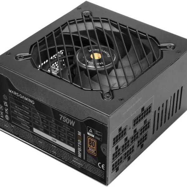 Fonte de Alimentação ATX MPB750SIM 750W 80 Plus Bronze Full Modular (Preto) - MARS GAMING