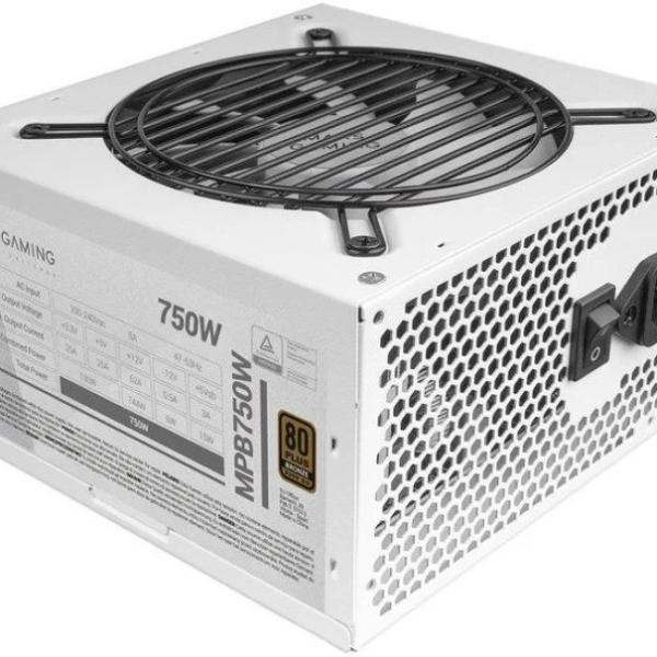 Fonte de Alimentação ATX 750W 20+4 pin 80 Plus Bronze (Branco) - MARS - GAMING