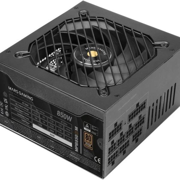 Fonte de Alimentação Modular ATX MPB850SIM 850W 80 Plus Bronze (Preto) - MARS GAMING