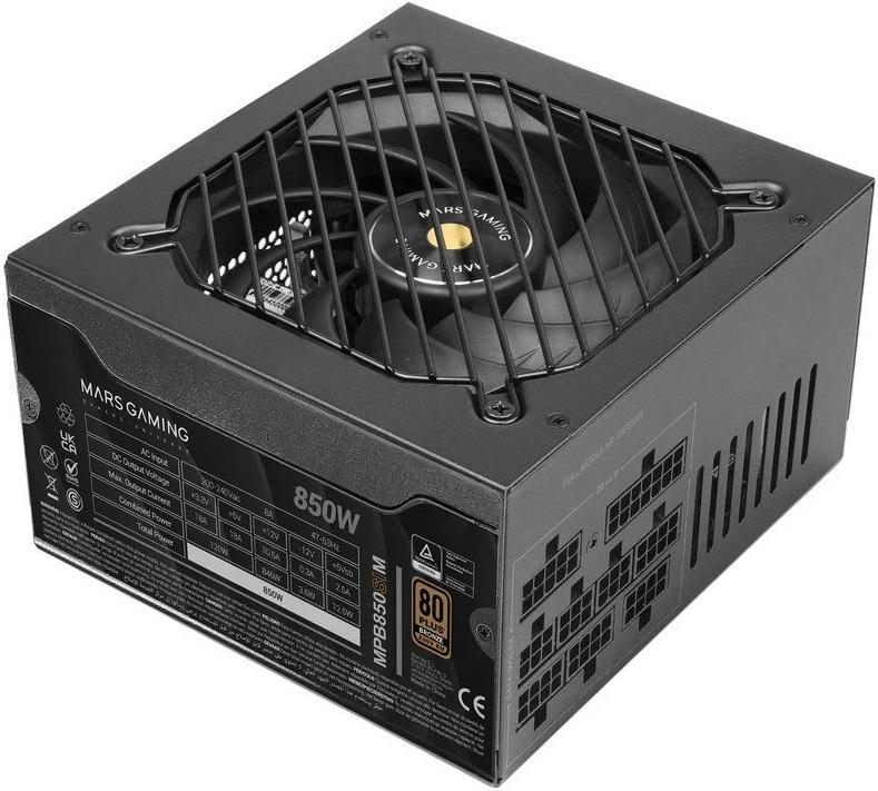 Fonte de Alimentação Modular ATX MPB850SIM 850W 80 Plus Bronze (Preto) - MARS GAMING