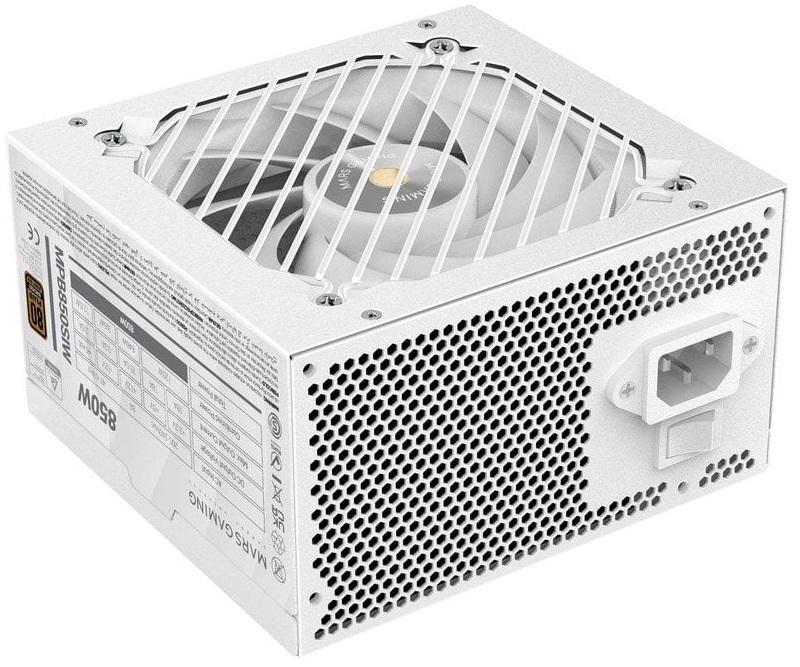 Fonte de Alimentação ATX MPB850SI 850W 80 Plus Bronze (Branco) - MARS GAMING