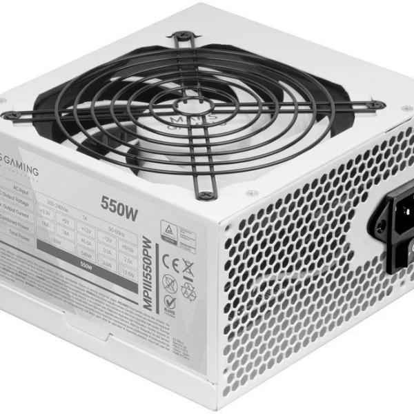 Fonte de Alimentação ATX MPIII550PW 550W 80 Plus Bronze (Branco) - MARS GAMING