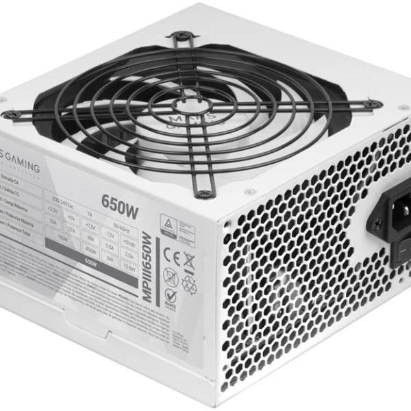 Fonte de Alimentação ATX 650W 20+4 pin MPIII650 (Branco) - MARS GAMING