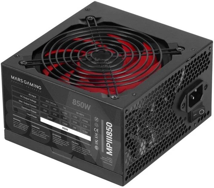 Fonte de Alimentação ATX MPIII850 850W (Preto) - MARS GAMING