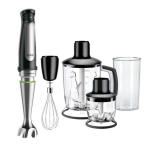Varinha Mágica + Acessórios 1,25L 1000W MultiQuick 7 MQ 7045X (Preto/Inox) - BRAUN