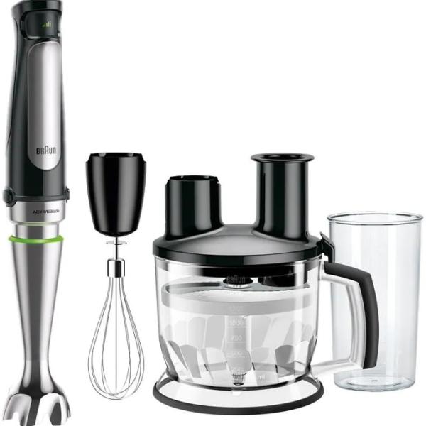 Varinha Mágica MultiQuick 7 MQ 1000W c/ Acessórios (Inox) - BRAUN