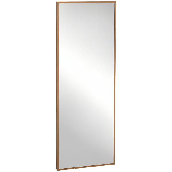 Espelho de Parede Espelho de Corpo Inteiro Estilo Moderno Decoração para Sala de Estar Dormitório Entrada 45x125 cm Madeira