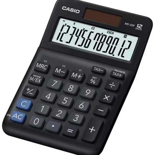 Calculadora MS - 20F Secretária (Preto) - CASIO