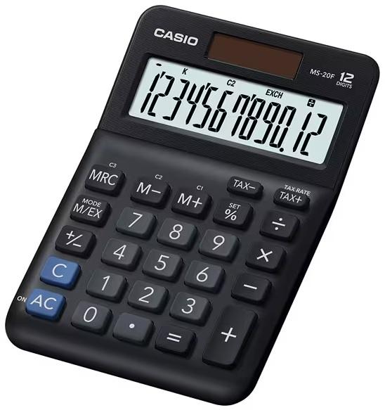 Calculadora MS - 20F Secretária (Preto) - CASIO