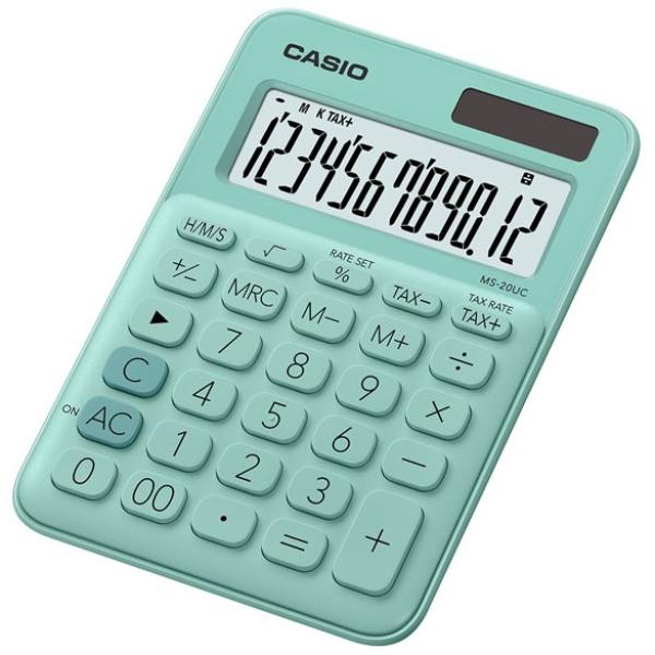 Calculadora de Secretária 12 Digitos (Verde) - CASIO