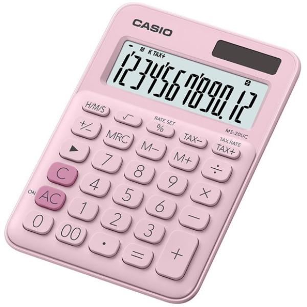 Calculadora de Secretária 12 Digitos (Rosa Claro) - CASIO