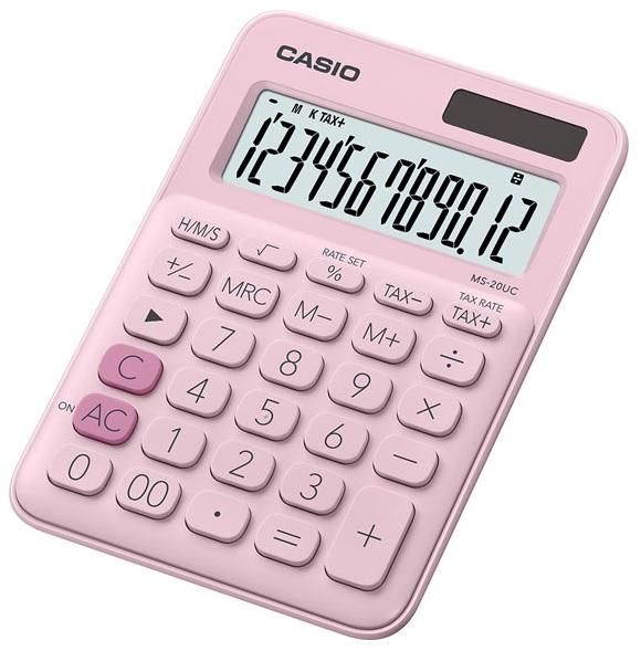 Calculadora de Secretária 12 Digitos (Rosa Claro) - CASIO