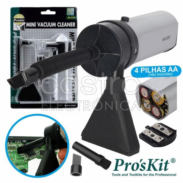 Mini Aspirador Portátil a Pilhas - Proskit