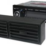 Moldura / Tampa de Simulação de Grelha Ventilação Anti - Roubo p/ Auto - Rádios 1 DIN