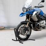 Suporte ajustável da roda da motocicleta do metal do estacionamento da motocicleta para as rodas ∅43/48/53 cm