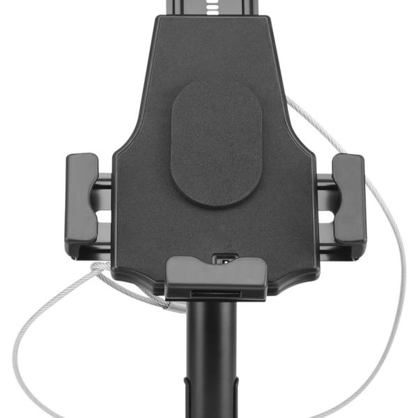 Suporte de Mesa/Parede Anti - Roubo Ajustável p/ Tablet (Preto) - AISENS