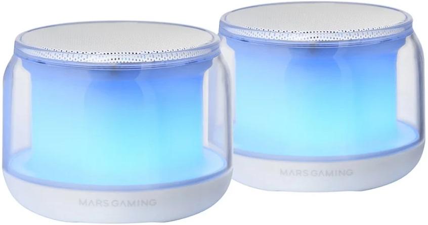 Coluna Bluetooth Portátil MS - AURA 15W (Branco) - MARS - GAMING