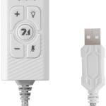 Placa de Som Externa 7.1 USB MSC2W (Branco) - MARS GAMING