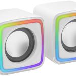Colunas 2.0 MSCUBEW 8W RMS (Branco) - MARS - GAMING