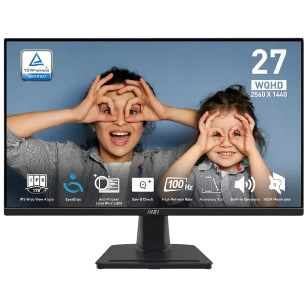 Monitor Pro MP275Q IPS 27 QHD 16:9 100Hz VESA Adaptive Sync - MSI