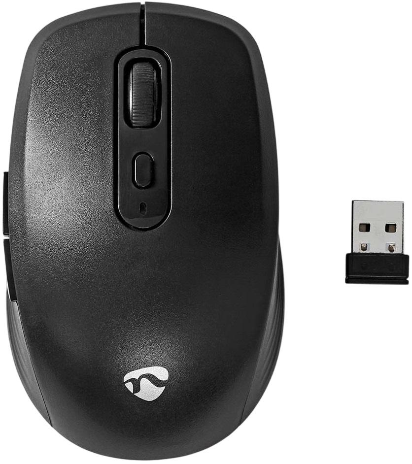 Rato Ótico Wireless 1600DPI (Preto) - NEDIS