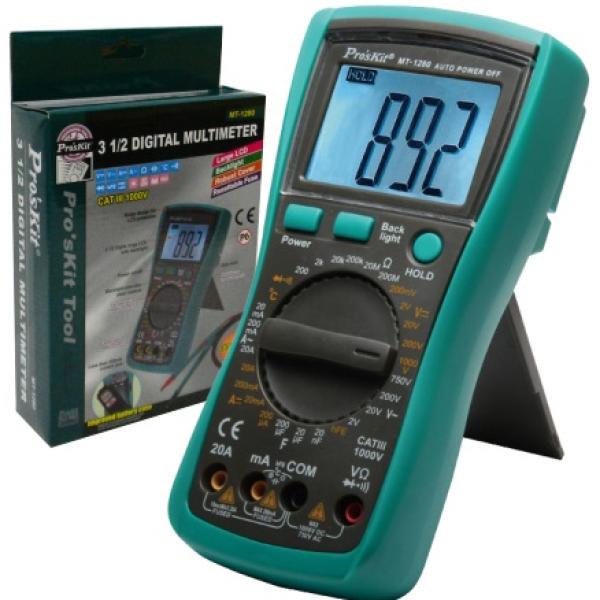 Multimetro Digital Profissional com 3 ½ Digitos - Proskit