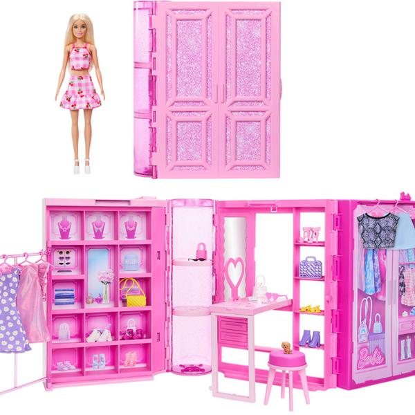 Barbie Boneca Armário de Sonho e Roupa - MATTEL