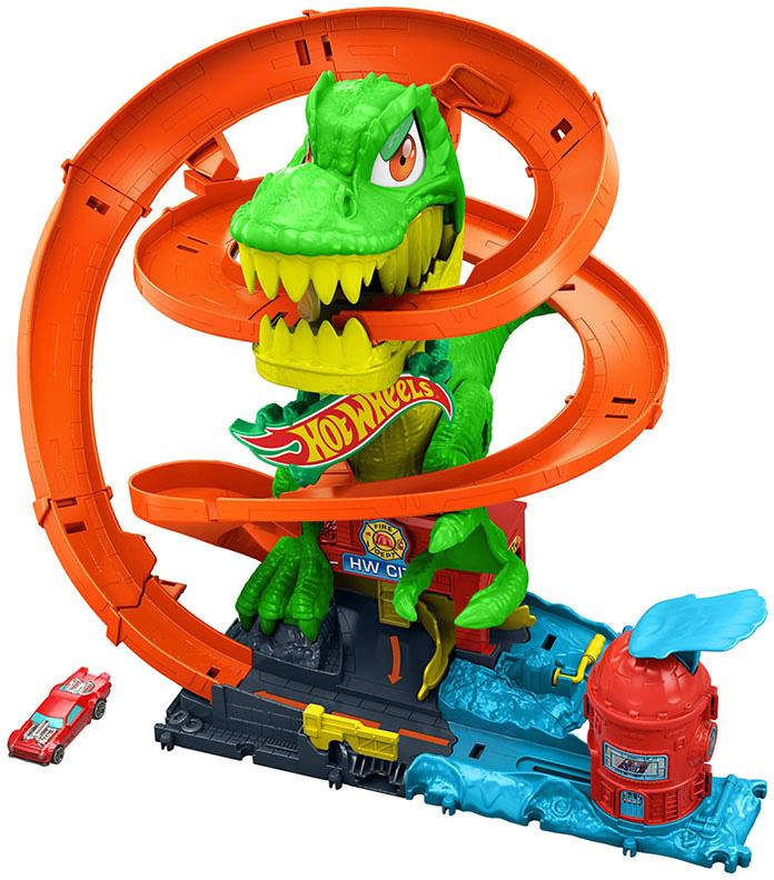 Hot Wheels City Batalha de Fogo T - Rex Pista - MATTEL