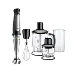 Varinha Mágica + Acessórios 1,25L 1000W MultiQuick 7 MQ 7045X (Preto/Inox) - BRAUN