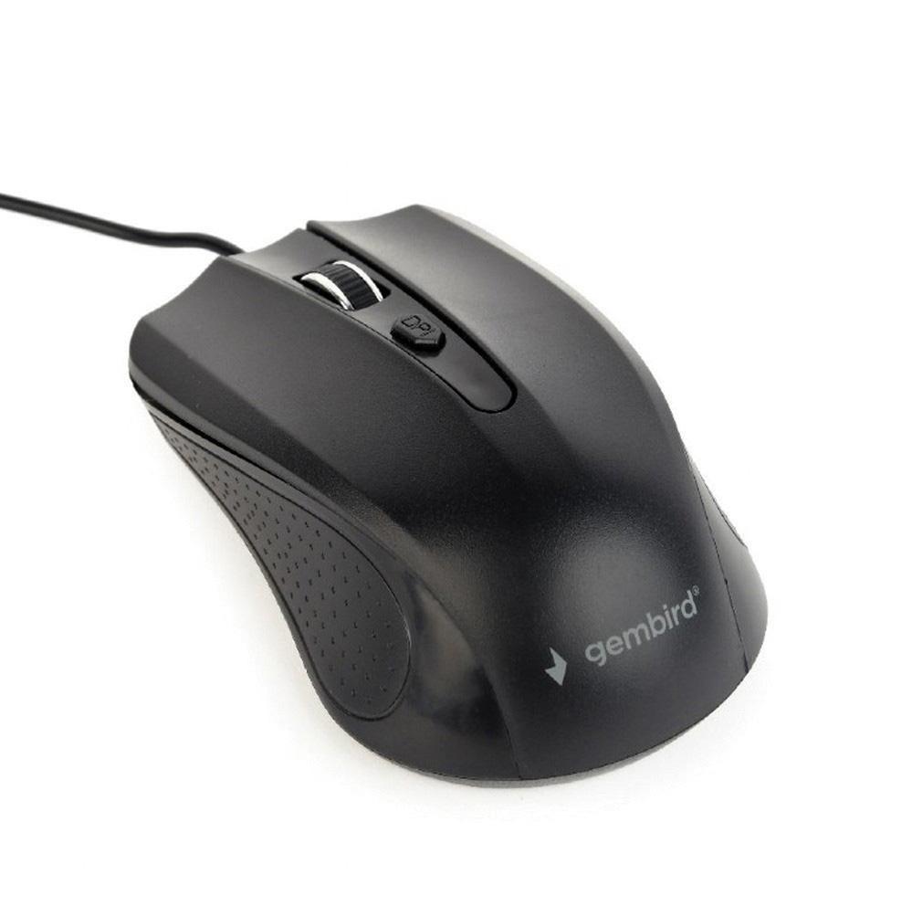 Rato c/ Fios MUS - 4B - 01 1200DPI (Preto) - GEMBIRD