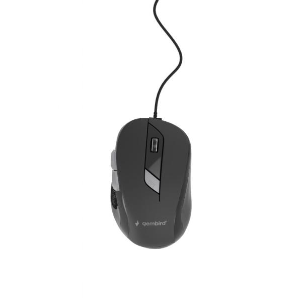 Rato Gembird 6 Botões Confort 1600dpi Usb 2.0 Preto