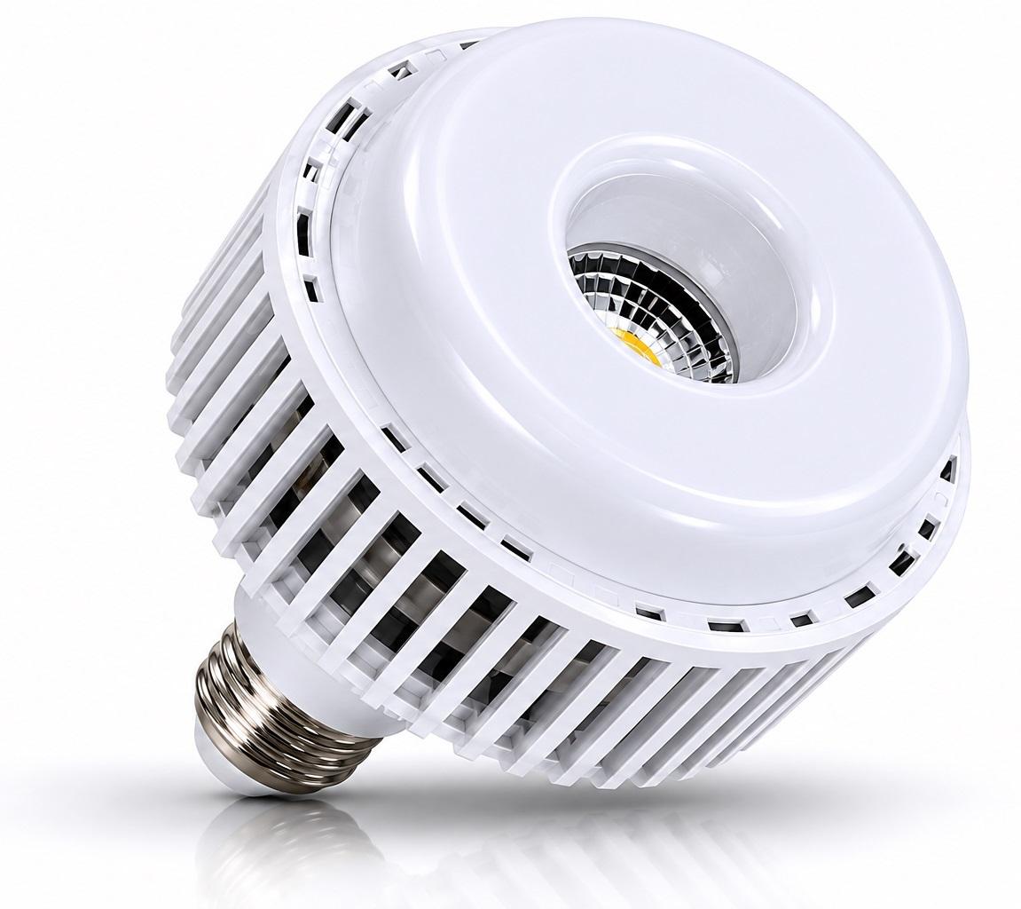 Lampada LED Industrial 220V E27 50W Branco F. 6000K 5000Lm