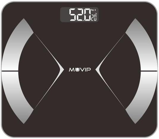 Balança de WC Digital Bluetooth (Preto) - MUVIP